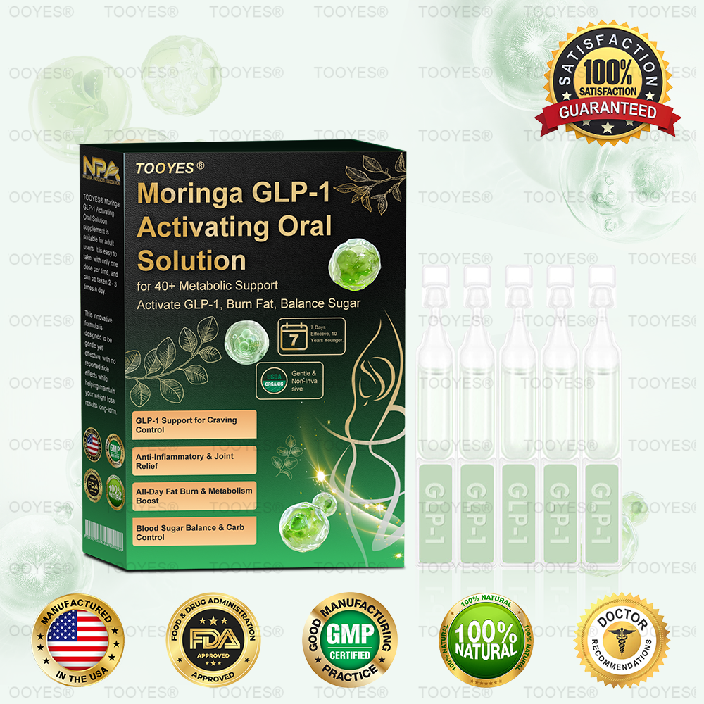 Official Store | TOOYES® Meglutide GLP-1 Activating Oral Solution-Moringa • NAD+ •Yerba Mate-Natural Support for Slimming Anti-Aging & Sugar Metabolism