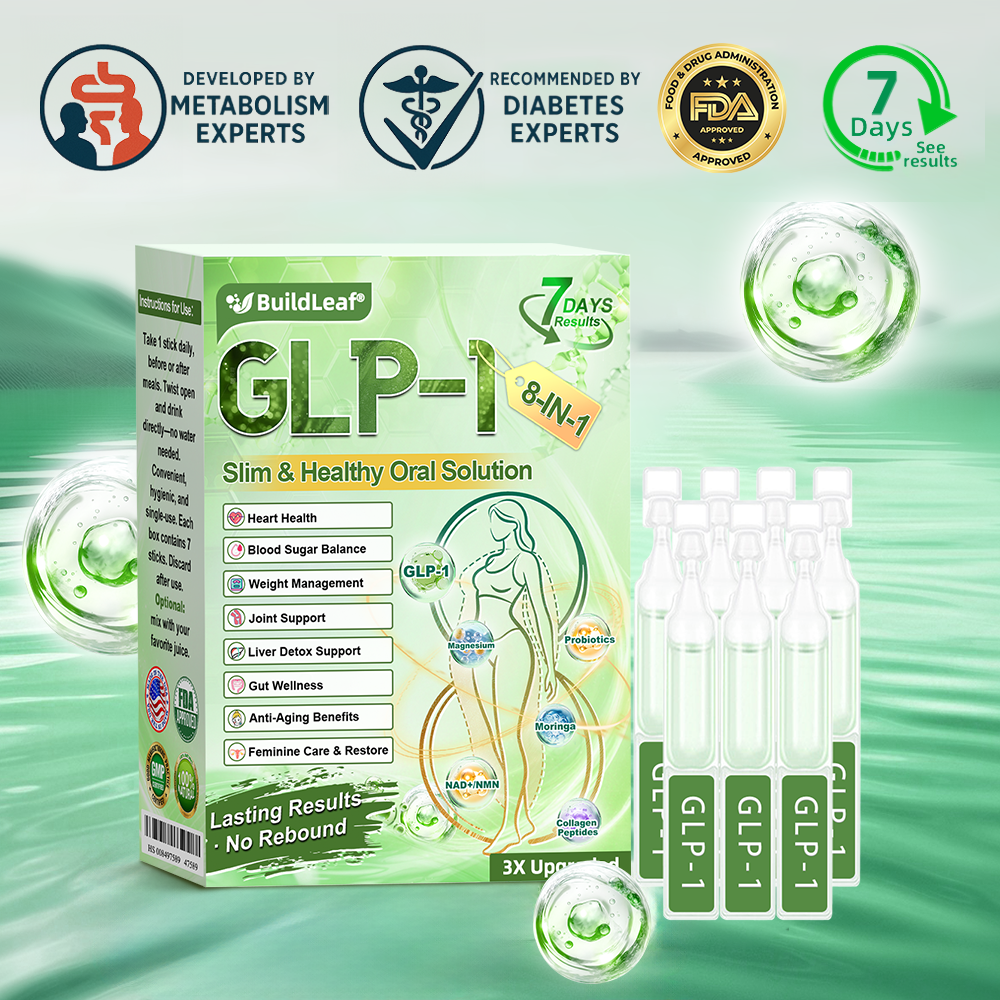 Official Store | BuildLeafยฎ GLP-1 8-in-1 Slim & Healthy Oral Solution (Once a day, results in 7 days), With 100 Billion CFU Active Probiotics โ
For obesity, abdominal bloating, sagging skin, diabetes, low energy, gut health, joint issues, and more