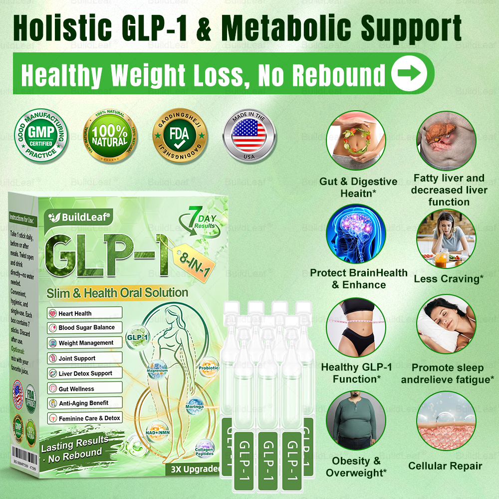 Official Store | BuildLeafยฎ GLP-1 8-in-1 Slim & Healthy Oral Solution (Once a day, results in 7 days), With 100 Billion CFU Active Probiotics โ
For obesity, abdominal bloating, sagging skin, diabetes, low energy, gut health, joint issues, and more