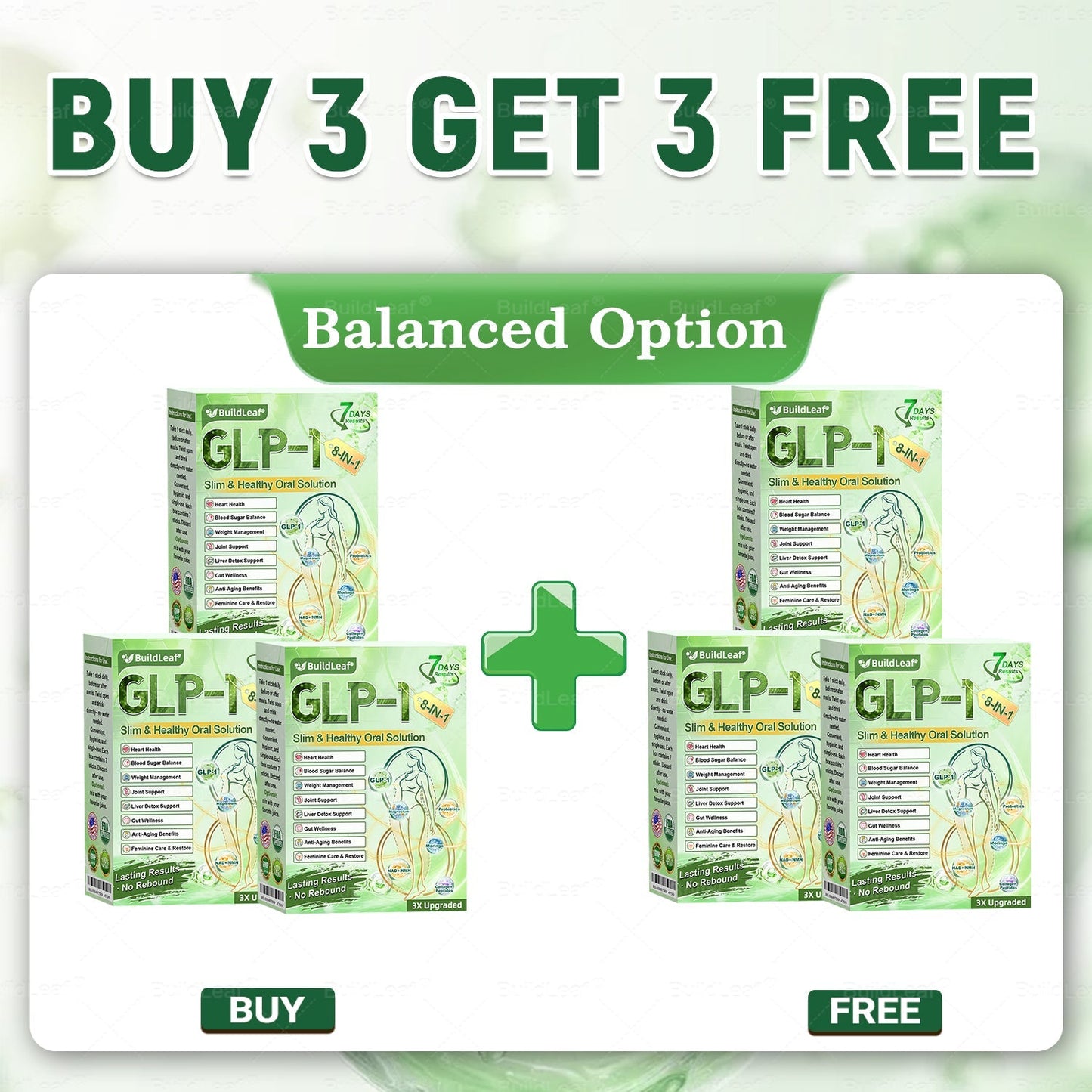 Official Store | BuildLeafยฎ GLP-1 8-in-1 Slim & Healthy Oral Solution (Once a day, results in 7 days), With 100 Billion CFU Active Probiotics โ
For obesity, abdominal bloating, sagging skin, diabetes, low energy, gut health, joint issues, and more