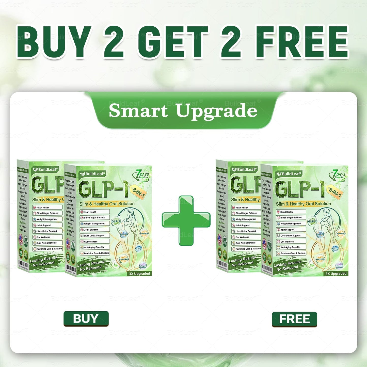 Official Store | BuildLeafยฎ GLP-1 8-in-1 Slim & Healthy Oral Solution (Once a day, results in 7 days), With 100 Billion CFU Active Probiotics โ
For obesity, abdominal bloating, sagging skin, diabetes, low energy, gut health, joint issues, and more