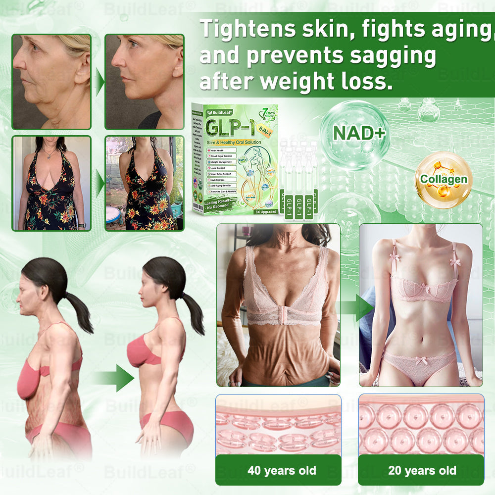 Official Store | BuildLeafยฎ GLP-1 8-in-1 Slim & Healthy Oral Solution (Once a day, results in 7 days), With 100 Billion CFU Active Probiotics โ
For obesity, abdominal bloating, sagging skin, diabetes, low energy, gut health, joint issues, and more