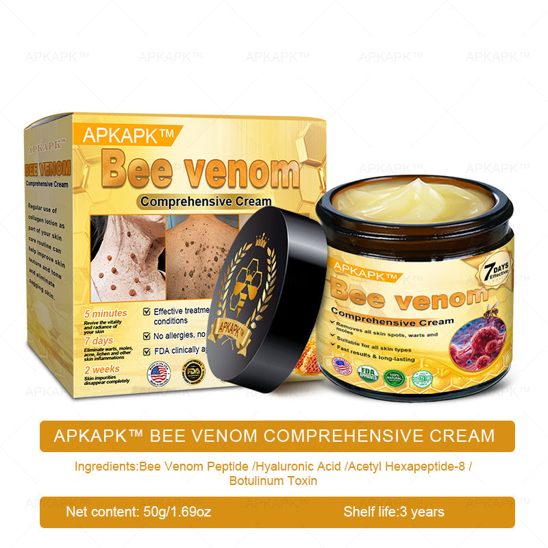 Made and Shipped from CA✨ APKAPK® Bee Venom Skin Restoration Cream🔥 LAST DAY 80% OFF 💎💎 Powerful anti-aging solution that targets deep wrinkles, fine lines, sagging skin, uneven tone, and dryness